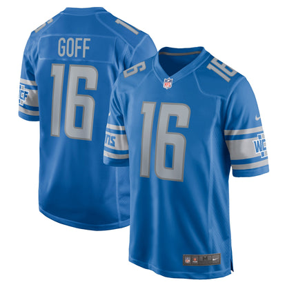 Jared Goff Detroit Lions Player Game Jersey - Blue