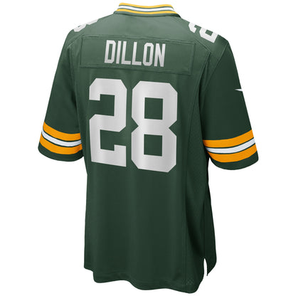 AJ Dillon Green Bay Packers Game Player Jersey - Green