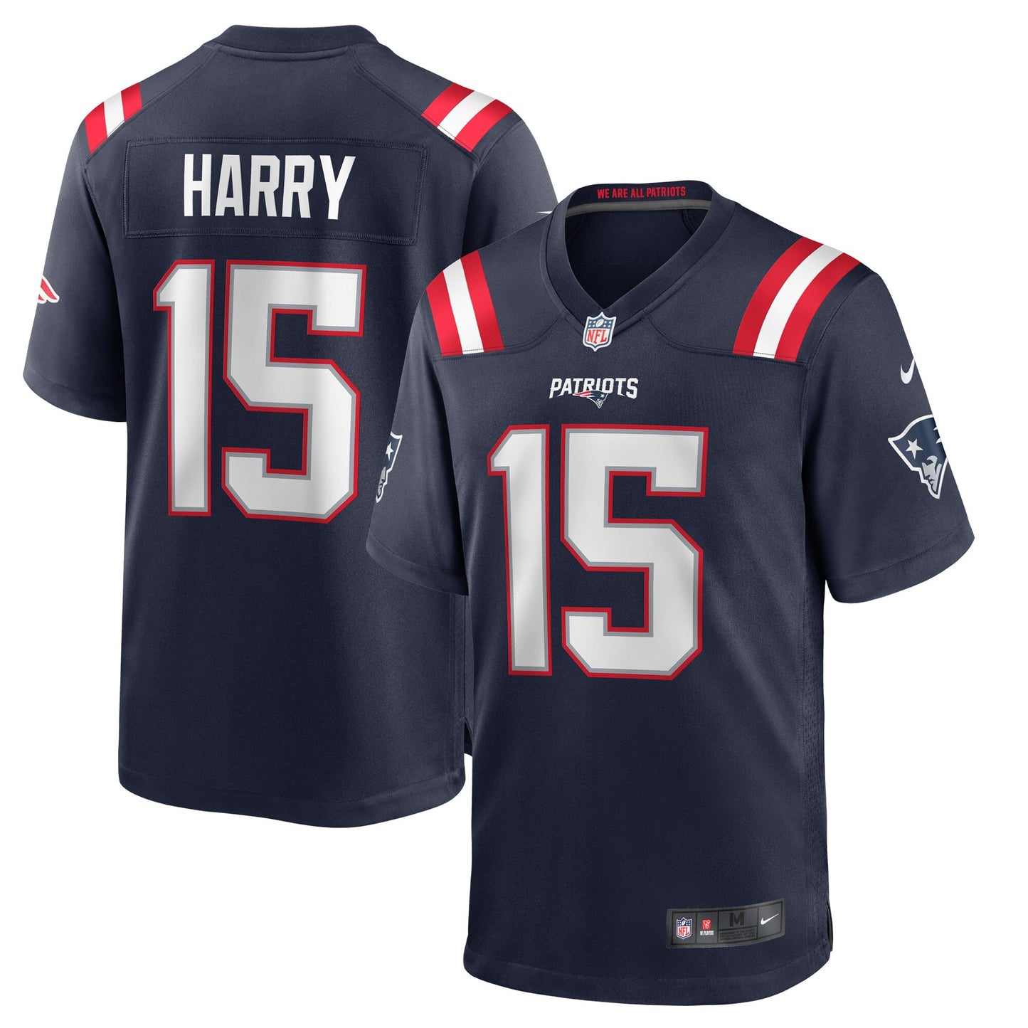 N'Keal Harry New England Patriots Game Jersey - Navy