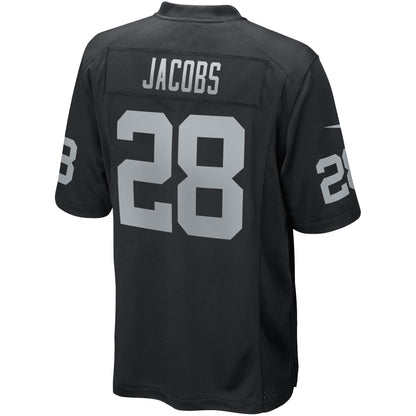 Josh Jacobs Las Vegas Raiders Game Player Jersey - Black