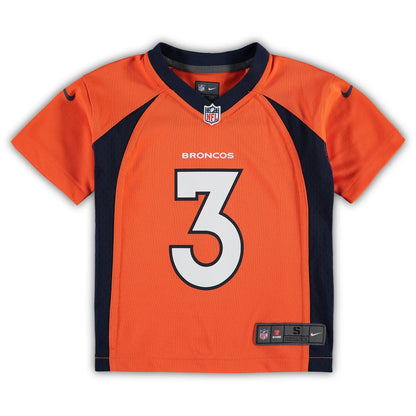 Preschool ?Russell Wilson ?Orange Denver Broncos Game Jersey