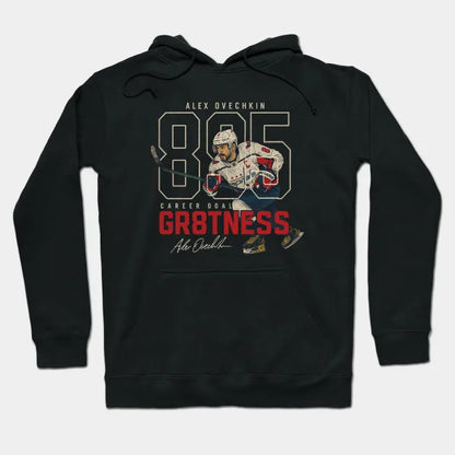 Alex Ovechkin #8 895 Career Goals Hockey Cartoon -Khao803 Hoodie