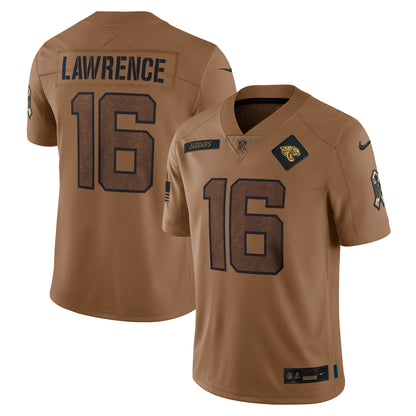 Trevor Lawrence Jacksonville Jaguars 2023 Salute To Service Limited Jersey - Brown
