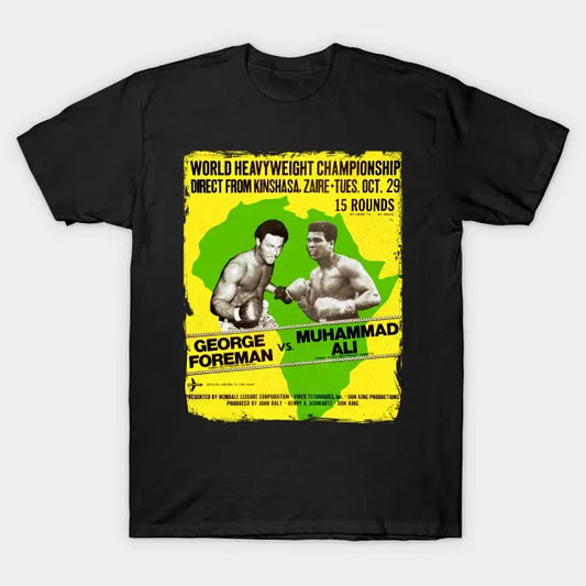 George Foreman Vs Muhammad Ali - The Rumble In The Jungle T-Shirt