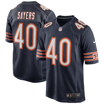 Gale Sayers Chicago Bears Game Retired Player Jersey - Navy