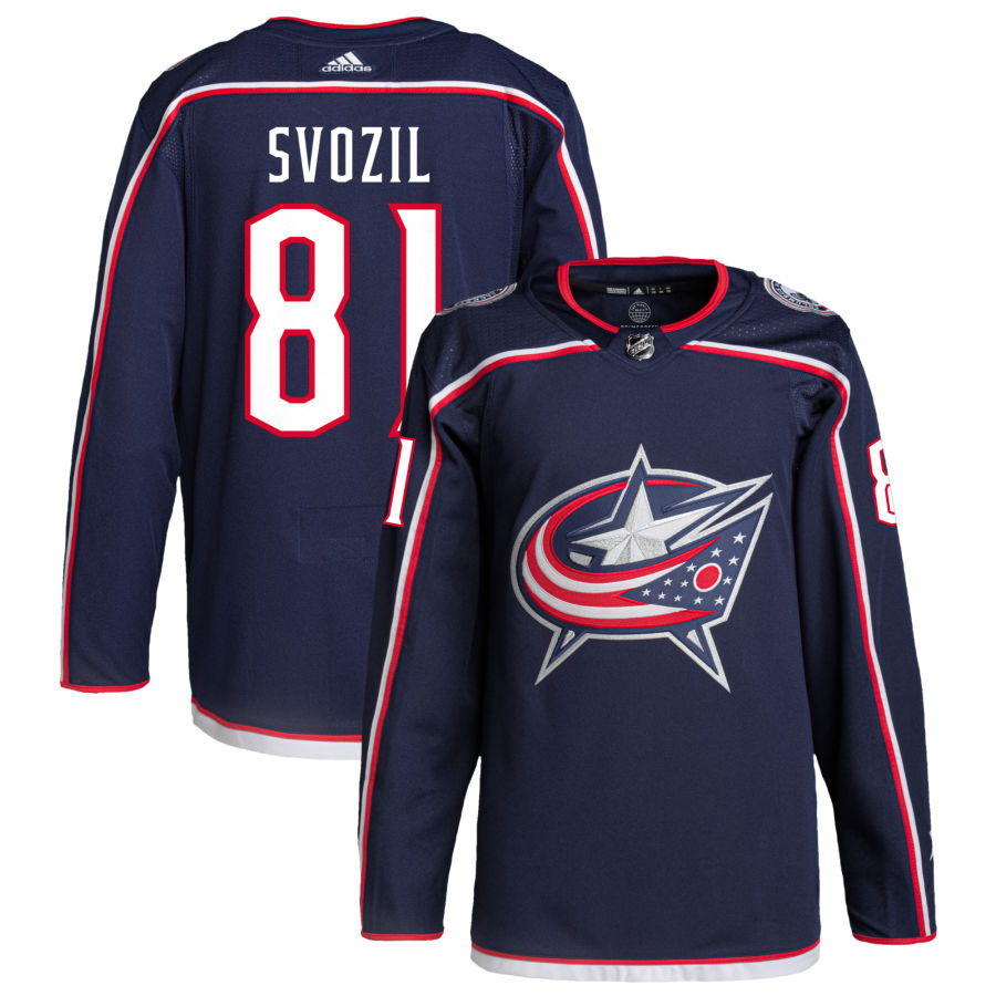 Stanislav Svozil Columbus Blue Jackets Home Primegreen Authentic Pro Jersey - Navy