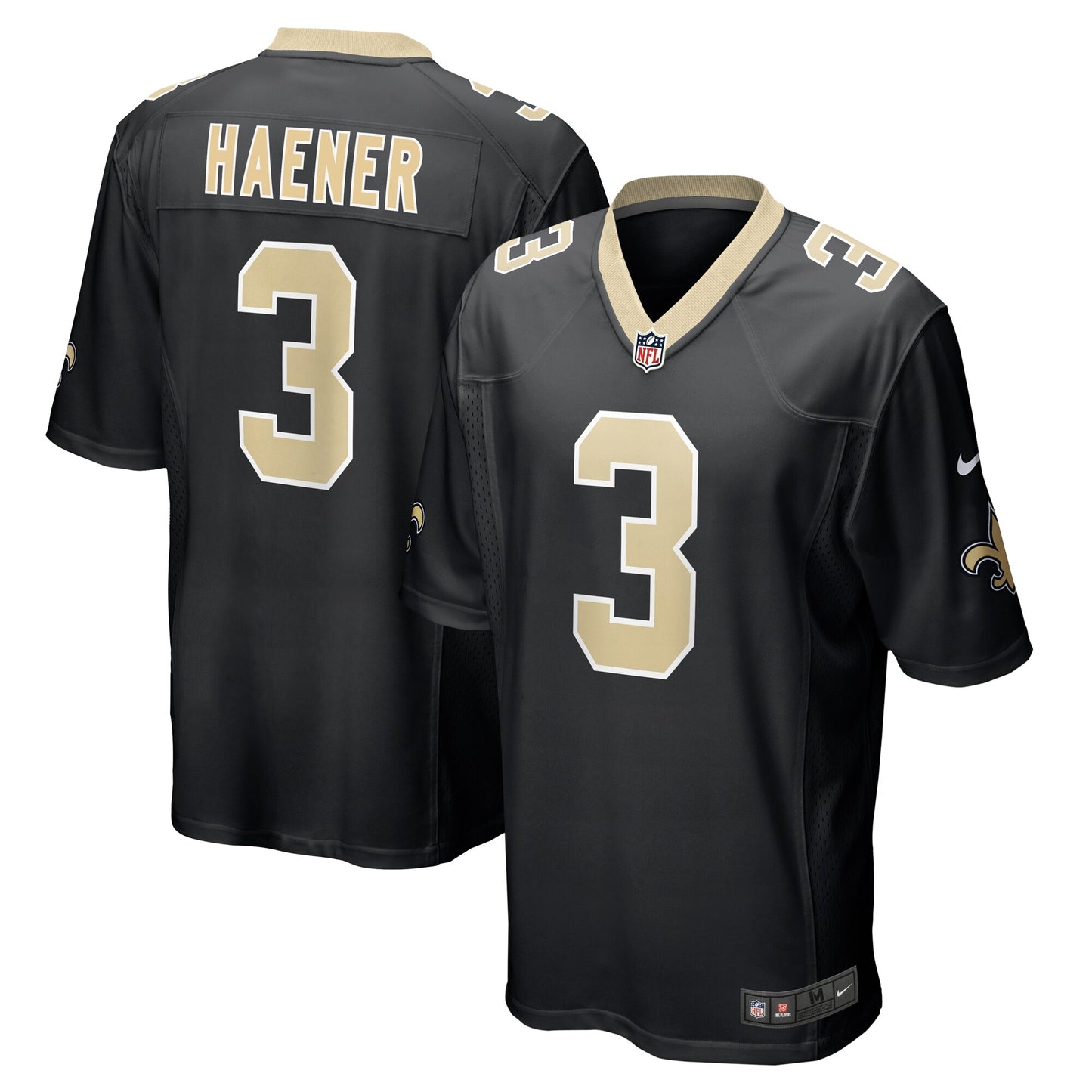 Jake Haener New Orleans Saints Team Game Jersey - ?Black