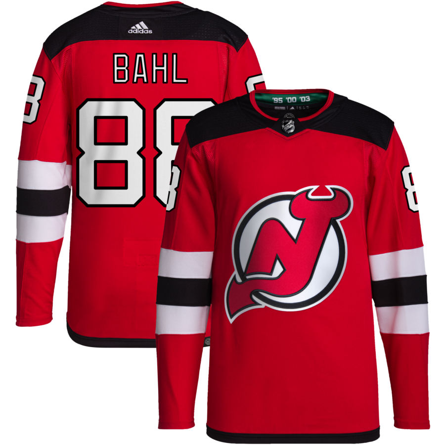 Kevin Bahl New Jersey Devils Home Primegreen Authentic Pro Jersey - Red