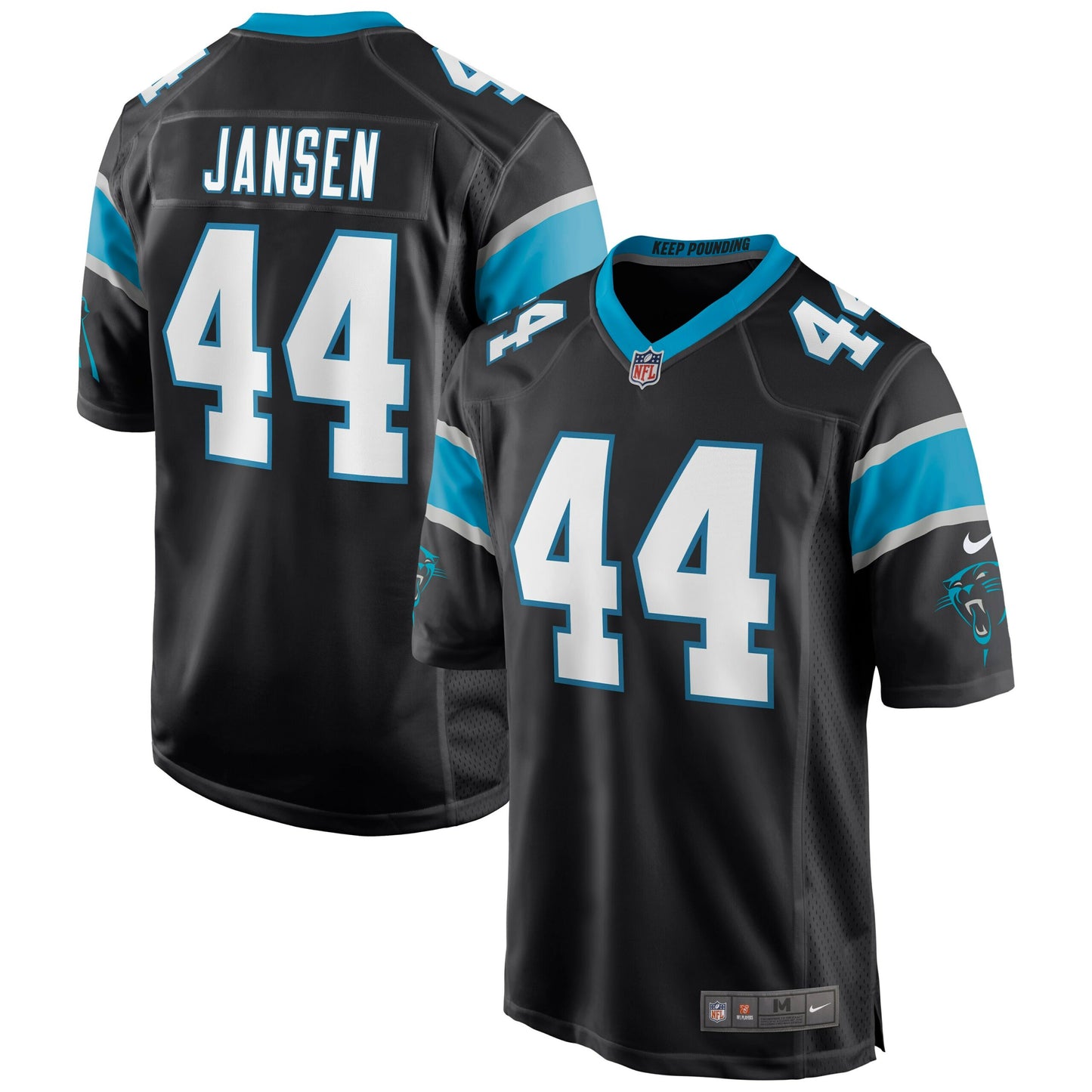 J.J. Jansen Carolina Panthers Game Jersey - Black