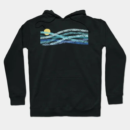 Sunset Wave Lines Hoodie