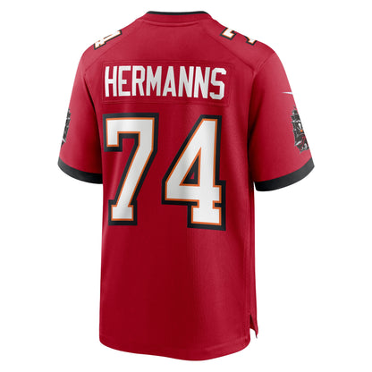 Grant Hermanns Tampa Bay Buccaneers Home Game Player Jersey - Red