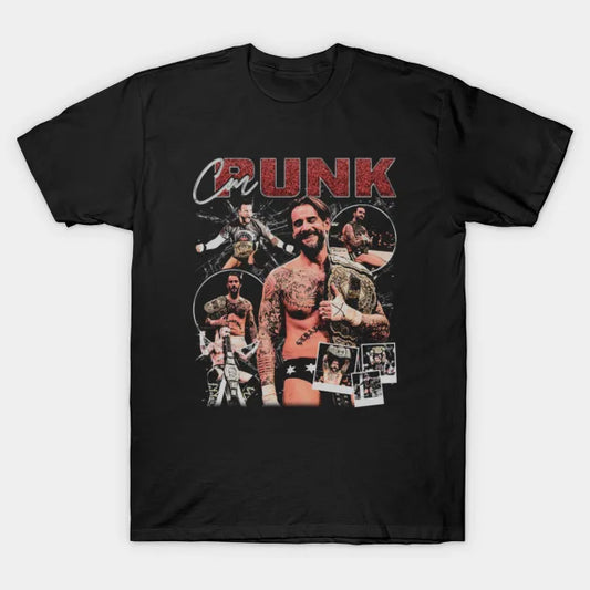 Cm Punk Vintage Bootleg #St Studios T-Shirt