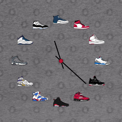 Jordan Sneaker Clock Hoodie
