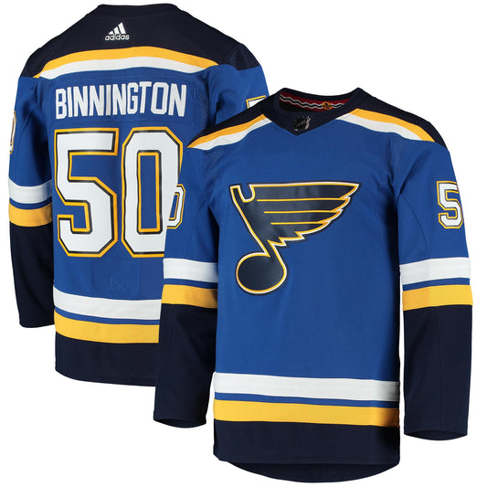Jordan Binnington St. Louis Blues Home Authentic Player Jersey - Blue