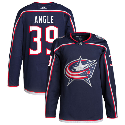 Tyler Angle Columbus Blue Jackets Home Primegreen Authentic Pro Jersey - Navy