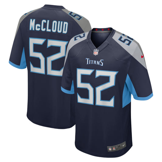 Zach McCloud Tennessee Titans Home Game Player Jersey - Navy