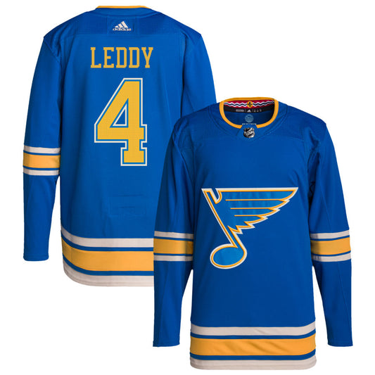 Nick Leddy St. Louis Blues Alternate Authentic Pro Jersey - Blue