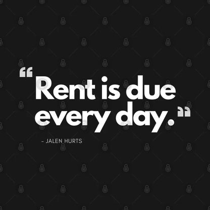 Rent Is Due - Jalen Hurts (Philadelphia Eagles) T-Shirt