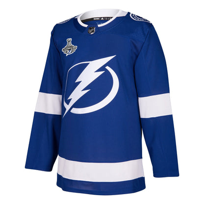 Tampa Bay Lightning 2021 Stanley Cup Champions Patch Authentic Jersey - Blue
