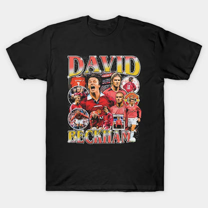 David Beckham United Retro Bootleg T-Shirt