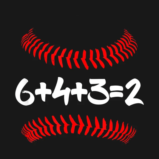 6432 Baseball Math Double Play Hoodie