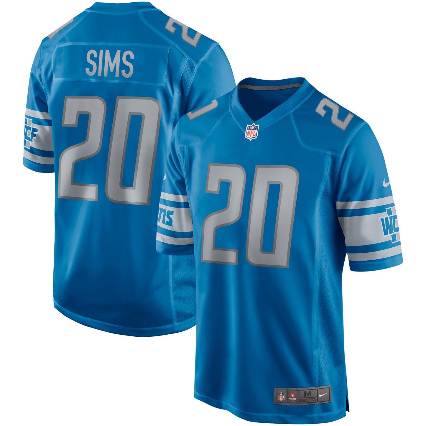 Billy Sims Detroit Lions Game Retired Player Jersey - Blue