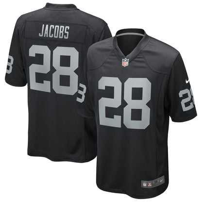 Josh Jacobs Las Vegas Raiders Game Player Jersey - Black