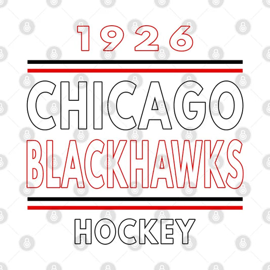 1926 Chicago Blackhawks Hockey Classis T-Shirt