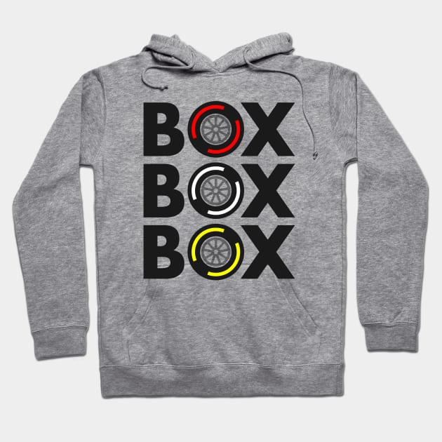 Box Box Box F1 Tire Compound Design Hoodie