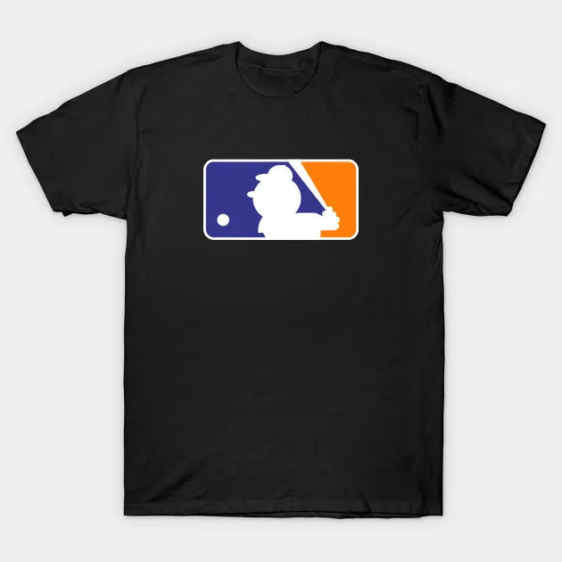 Mr. Met Baseball League Logo T-Shirt