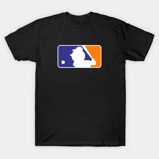 Mr. Met Baseball League Logo T-Shirt
