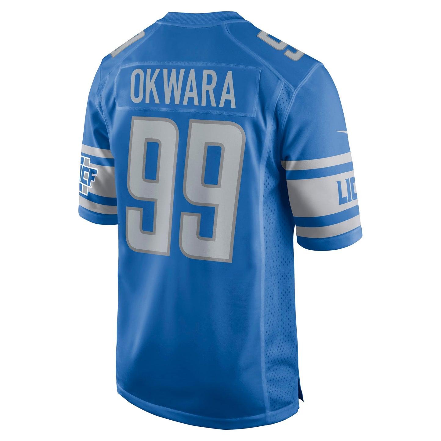 Julian Okwara Detroit Lions Game Player Jersey - Blue