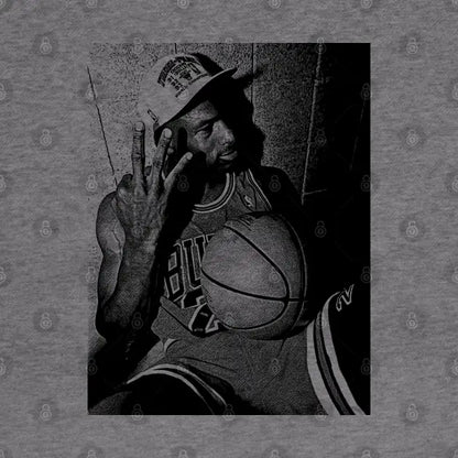 Michael Jordan Drawing Vintage Lines Hoodie