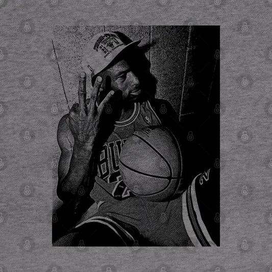 Michael Jordan Drawing Vintage Lines Hoodie