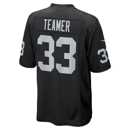 Roderic Teamer Las Vegas Raiders Game Jersey - Black