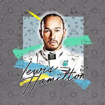Lewis Hamilton Retro Style Fan Art Design Hoodie