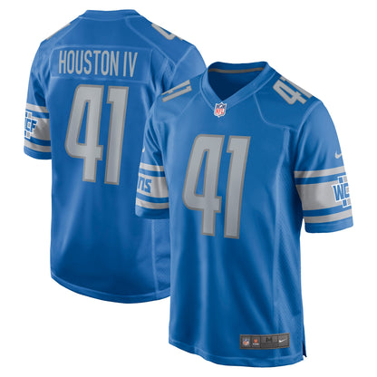 James Houston Detroit Lions Game Jersey - Blue