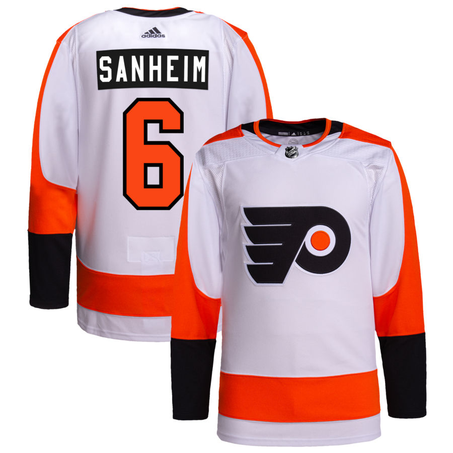 Travis Sanheim Philadelphia Flyers Away Authentic Pro Jersey - White
