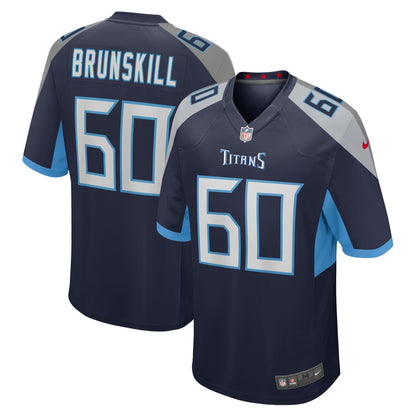 Daniel Brunskill Tennessee Titans Game Player Jersey - Navy
