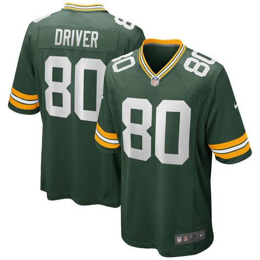 Donald Driver Green Bay Packers Game Retired Player Jersey - Green