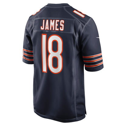 Jesse James Chicago Bears Game Jersey - Navy