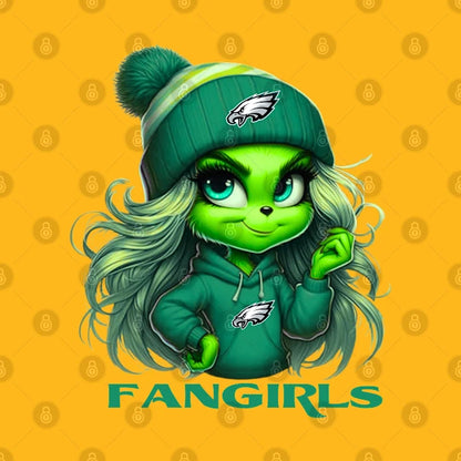 Fan Girl Philadelphia Eagles Football,Christmas Girls T-Shirt