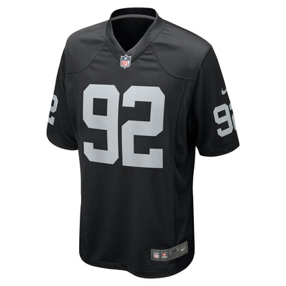 Richard Seymour Las Vegas Raiders Retired Player Game Jersey - Black