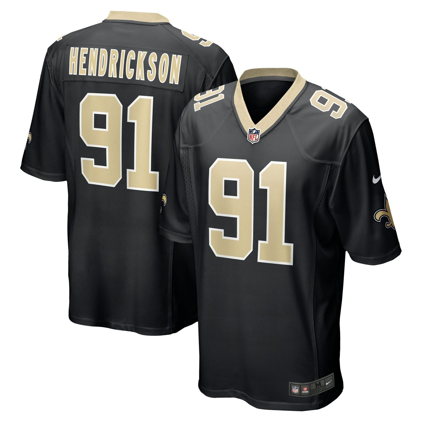 Trey Hendrickson New Orleans Saints Game Jersey - Black