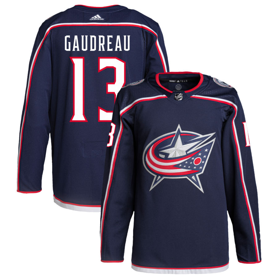 Johnny Gaudreau Columbus Blue Jackets Home Primegreen Authentic Pro Jersey - Navy