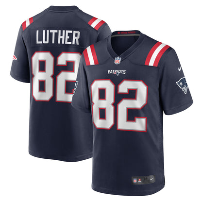 T.J. Luther New England Patriots Team Game Jersey - ?Navy