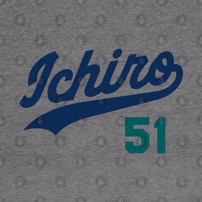Ichiro 51, Seattle Baseball Design Hoodie