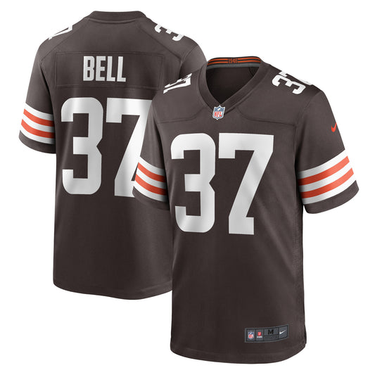 D'Anthony Bell Cleveland Browns Game Player Jersey - Brown