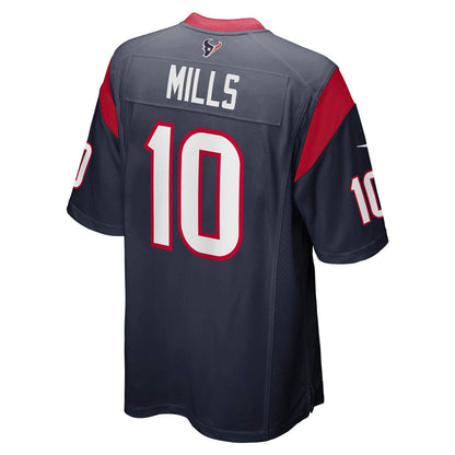 Men's Houston Texans Davis Mills Player Game Jersey Navy