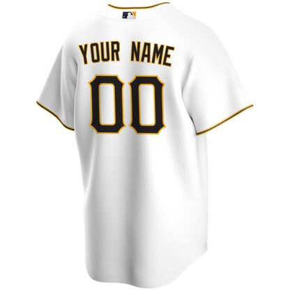 Pittsburgh Pirates Home Replica Custom Jersey - White